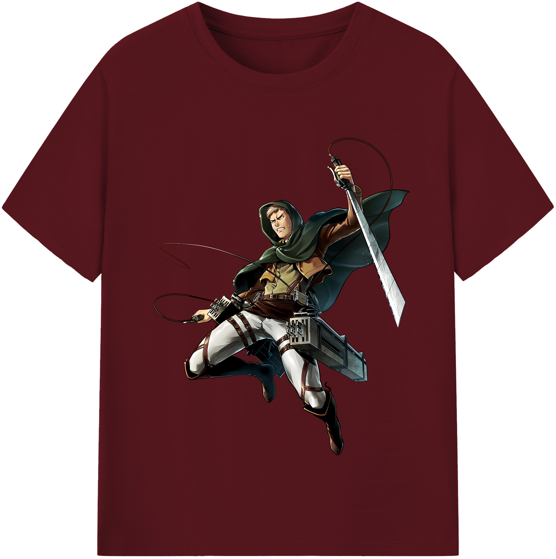 （画像用） 進撃の巨人 Attack on Titan 綿100％半袖Tシャツ（フロントプリント）